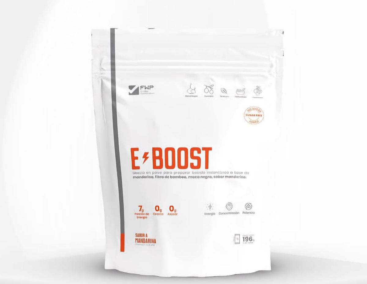 E+Boost bebida energética natural sabor mandarina 196g